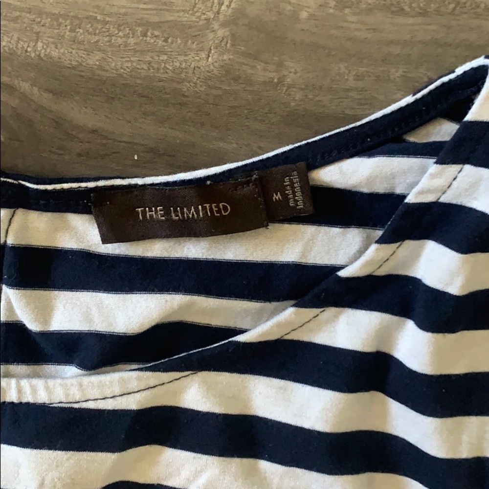 Limited black and white striped knee length dress - Picture 3 of 3